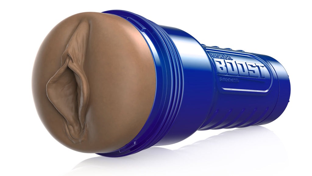 Мастурбатор-вагіна Fleshlight Boost Bang Medium Dark Flesh, плаваючі кільця Turbo Tech