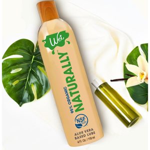 Лубрикант на водній основі Wet Naturally, екстракт алое, веганська формула (30 мл)