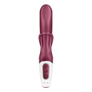 Вібратор-кролик Satisfyer Love Me Red, гнучкий, відросток з потрійним кінчиком