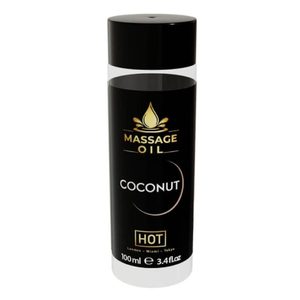 Масажна олія HOT Massage Oil Coconut з ароматом кокосу, 100 мл
