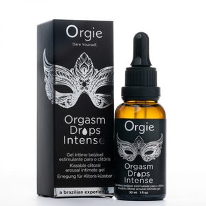 Збуджувальні краплі для клітора Orgie Orgasm Drops Intense, 30 мл, тепло-холод, смак яблука