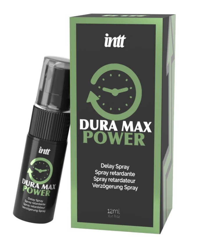 Пролонгатор-спрей Intt Dura Max Power (12 мл) з охолоджувальним ефектом, без лідокаїну, з пантенолом