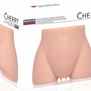 Мастурбатор-півторс Kokos Cherry 2WayPlus з вібрацією і масажем, два входи: вагіна і попка