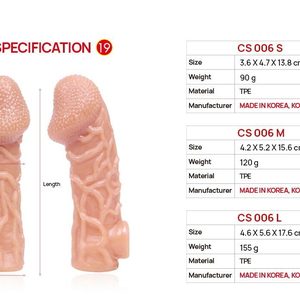 Насадка на член Kokos Cock Sleeve CS 006 S