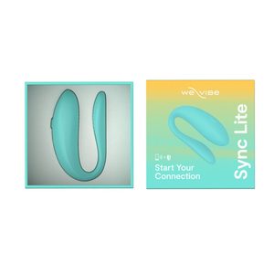 Смарт-вібратор для пар We-Vibe Sync Lite Aqua, 10 віброрежимів, можна поєднувати з проникним сексом