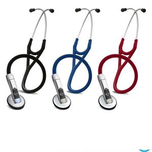 Електронний Littmann стетоскоп 3200 (чорний, бордовий, темно-синій)