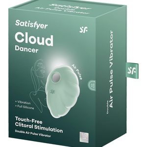 Вакуумний стимулятор з вібрацією Satisfyer Cloud Dancer Mint