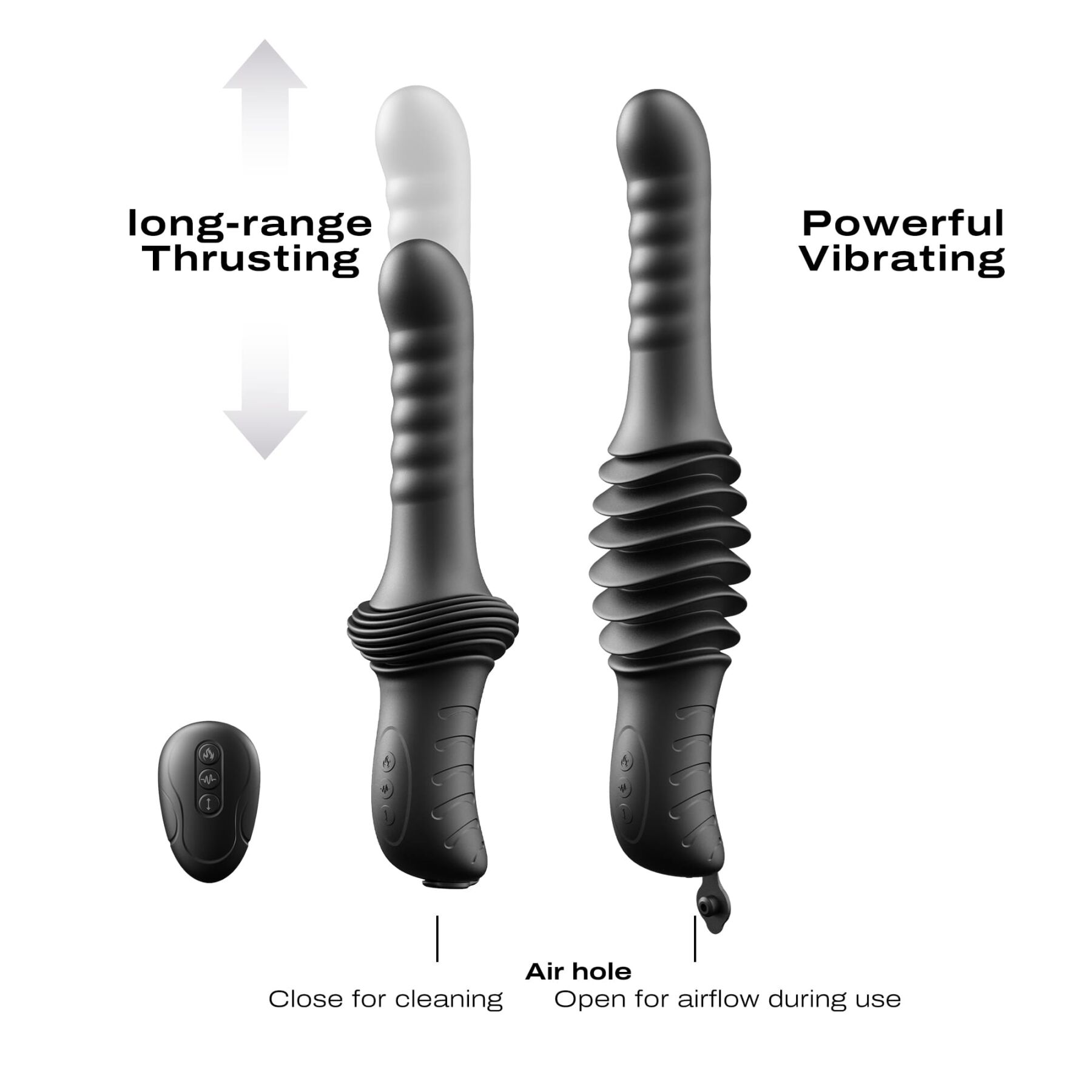Пульсатор з вібрацією Dorcel Deep Orgasm, 2 незалежні мотори, підігрів до 41 °C, пульт ДК