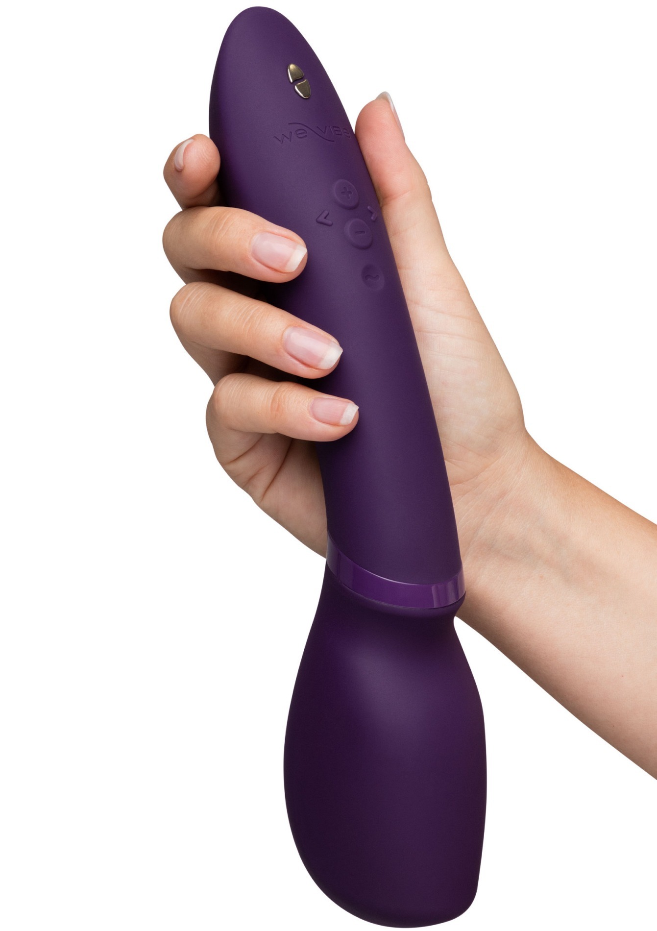 Смарт-вібромасажер We-Vibe Wand 2 Purple, дуже потужний, функція Smart Silence