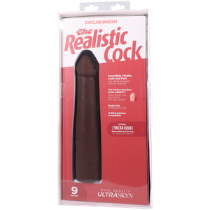 Фалоімітатор Doc Johnson The Realistic Cock ULTRASKYN - 9 Inch Chocolate