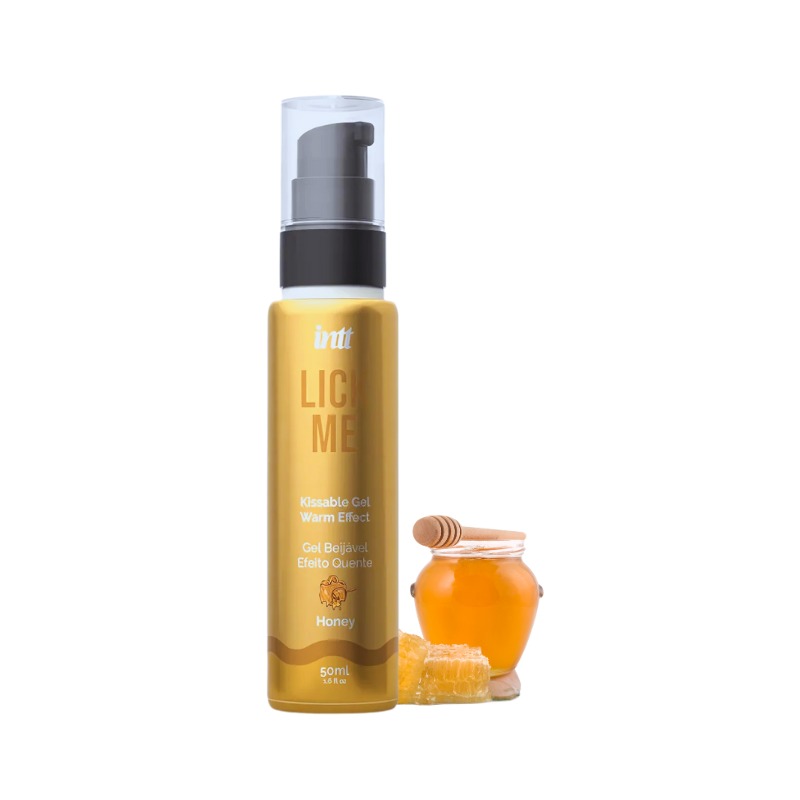 Гель для оральних пестощів із зігрівальним ефектом INTT Lick Me Kissable Gel Honey 50 мл, без цукру
