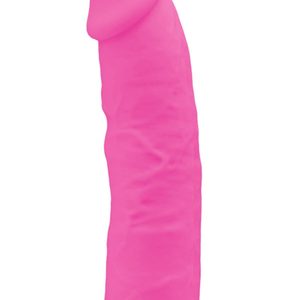 Фалоімітатор SilexD Robby Pink (MODEL 2 size 6in) Glow in the dark, двошаровий, силікон+Silexpan, діаметр 3,5см