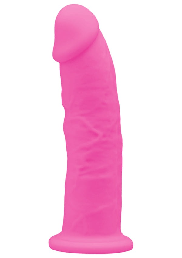 Фалоімітатор SilexD Robby Pink (MODEL 2 size 6in) Glow in the dark, двошаровий, силікон+Silexpan, діаметр 3,5см
