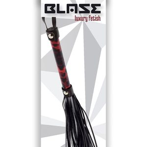 Флогер з петлею Dream toys Blaze Luxury Fetish для БДСМ практик, чорний з червоним