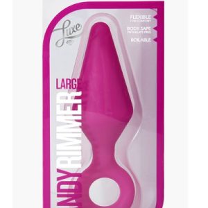 Анальний плаг Luxe CANDY RIMMER LARGE FUCHSIA