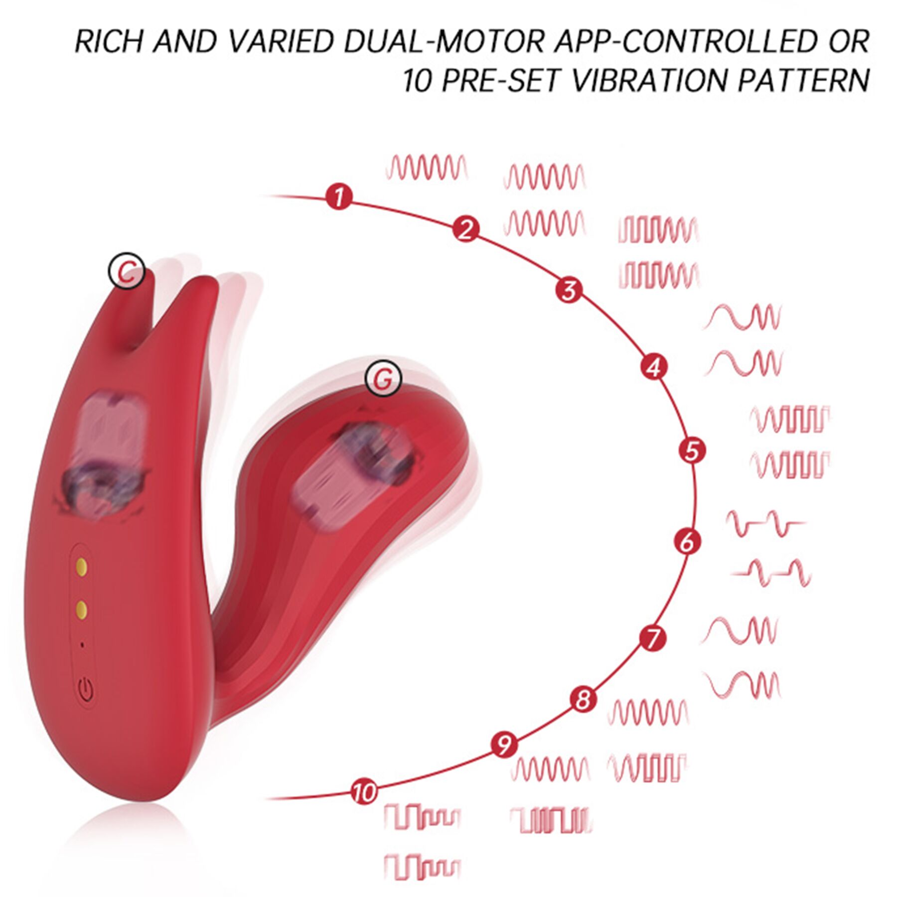 Смарт-вібратор Magic Motion Umi Red