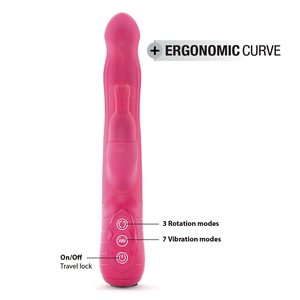 Вібратор-кролик Dorcel Baby Rabbit Magenta 2.0 з перлинним масажем і головкою, що обертається