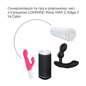 Смарт-мастурбатор Lovense MAX 2 з вібрацією і стискним каналом