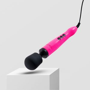 Вібромасажер DOXY Die Cast Massager Hot Pink, дуже потужний, живлення 220В, металевий корпус