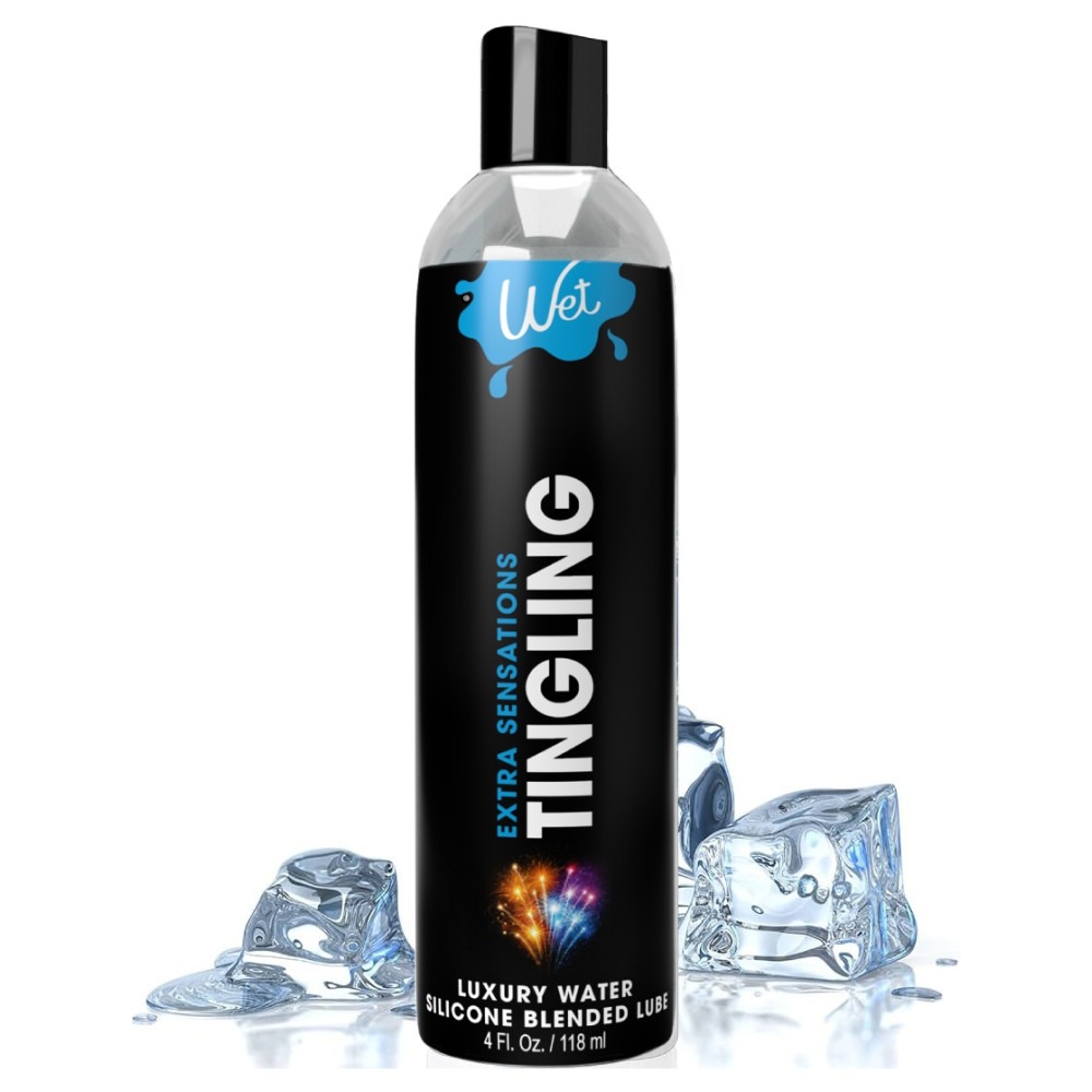 Охолоджувальний лубрикант на водно-силіконовій основі Wet Extra Sensations Tingling (118 мл)