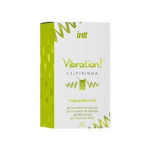 Рідкий вібратор Intt Vibration Caipirinha (15 мл), густий гель, дуже смачний, діє до 30 хвилин