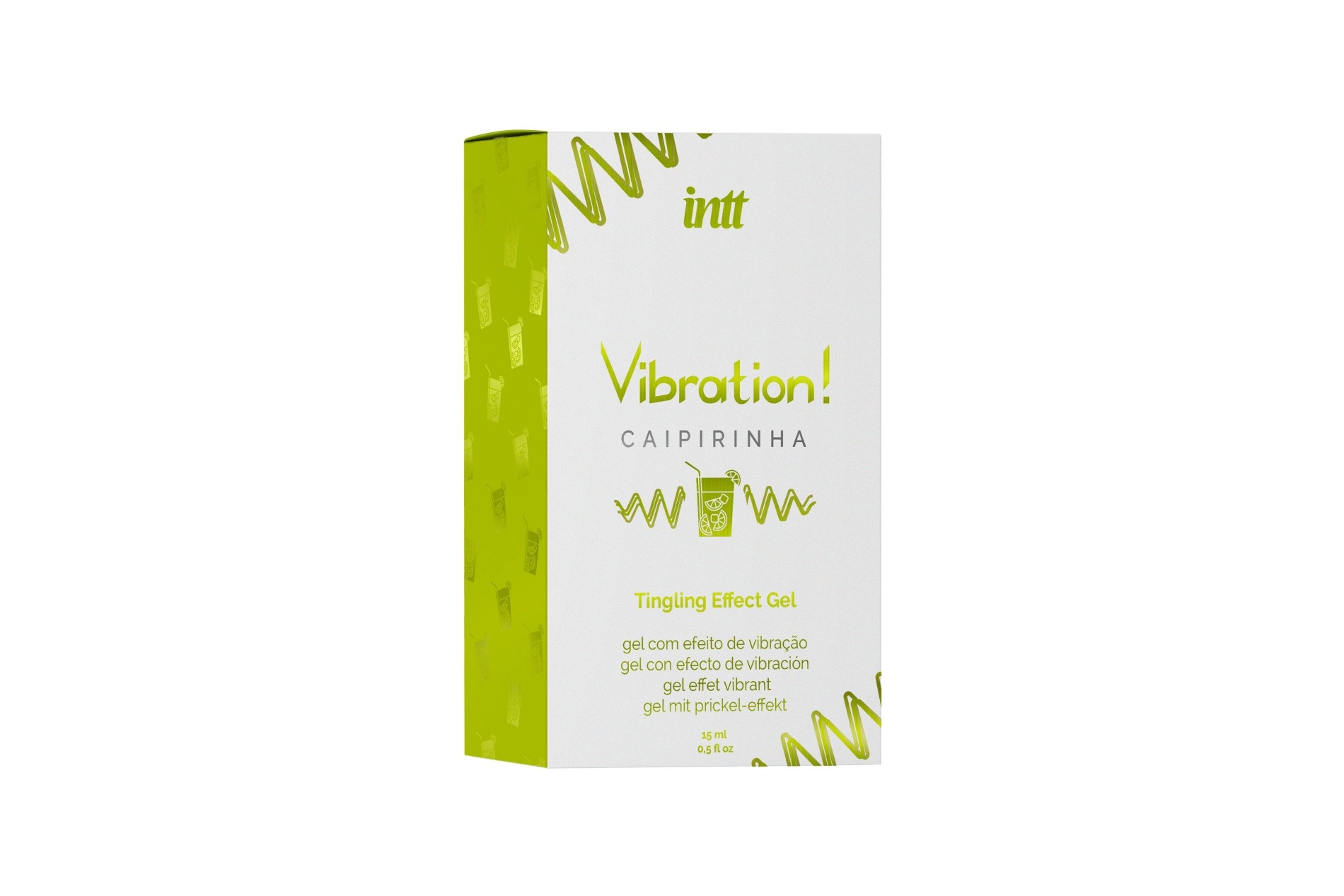 Рідкий вібратор Intt Vibration Caipirinha (15 мл), густий гель, дуже смачний, діє до 30 хвилин