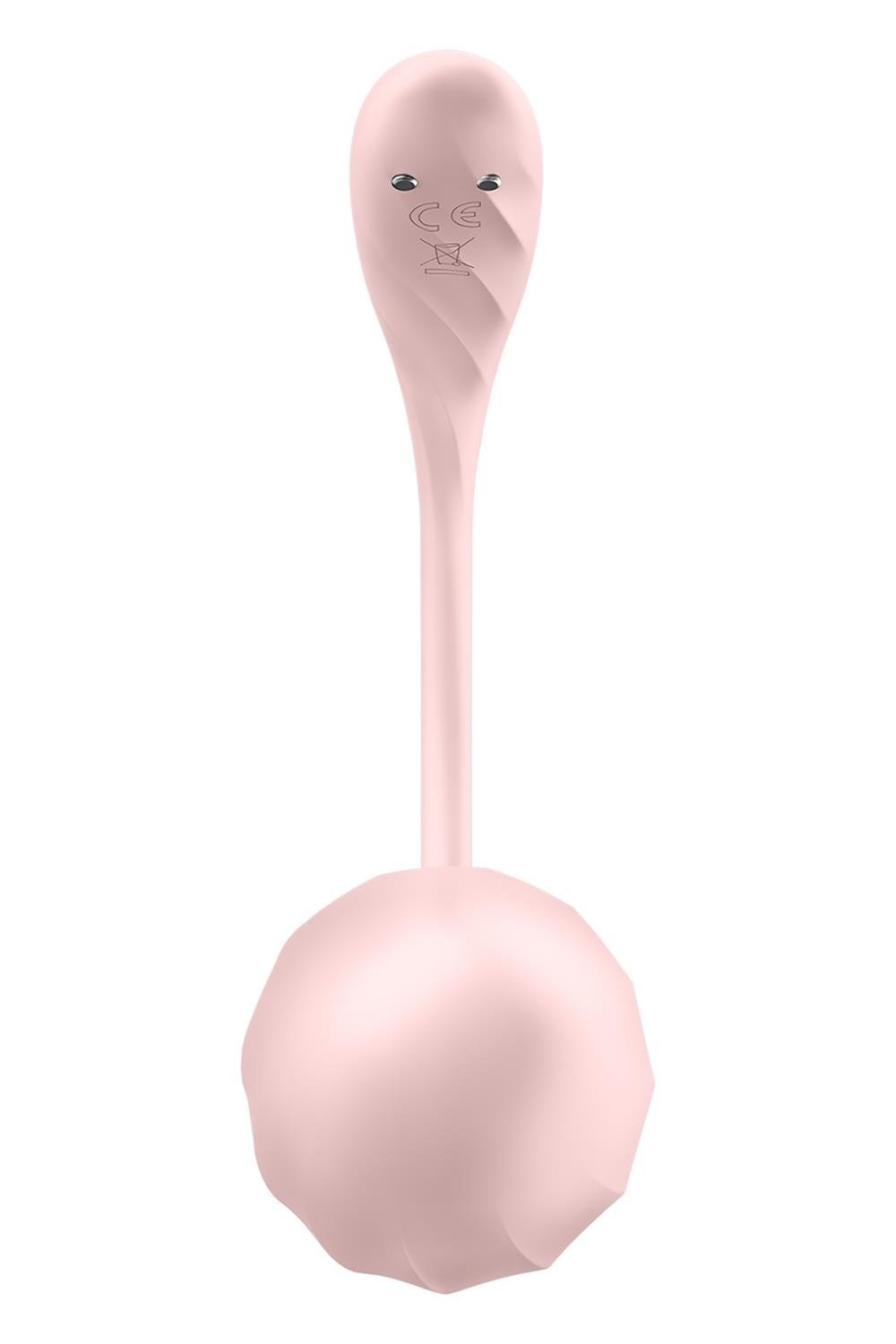 Смарт-віброяйце Satisfyer Ribbed Petal Connect App Rose, керування зі смартфона, пульт ДК