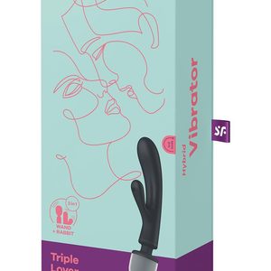 Вібратор-кролик з вібромасажером Satisfyer Triple Lover Grey, 3 мотори