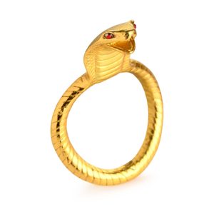Ерекційне кільце з головою кобри Master Series: Cobra King Golden Cock Ring