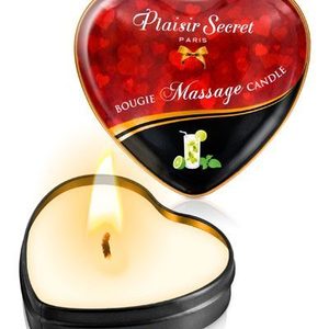 Масажна свічка-серце Plaisirs Secrets Mojito (35 мл)