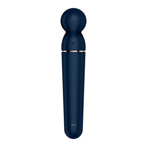Вібромасажер Satisfyer Planet Wand-er Blue/Rosegold, дуже потужний, бездротовий