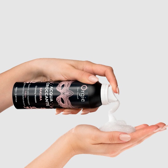 Масажна пінка Orgie – Acqua Croccante Sakura (150 мл), ефект бульбашок, що лопаються
