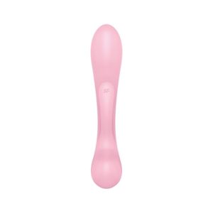 Двосторонній вібратор-кролик Satisfyer Triple Oh Pink, 3 мотори, руків’я-масажер