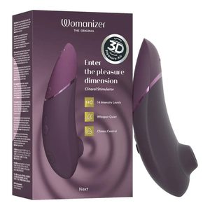 Вакуумний кліторальний стимулятор Womanizer Next Dark Purple, 3D Pleasure Air, 14 рівнів інтенсивності