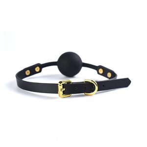Кляп із кулькою силіконовий Solid Medium Ball Gag UPKO