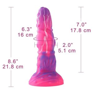 Фалоімітатор для секс-машин Hismith Tentacle Silicone Dildo Monster Series, KlicLok та присоска