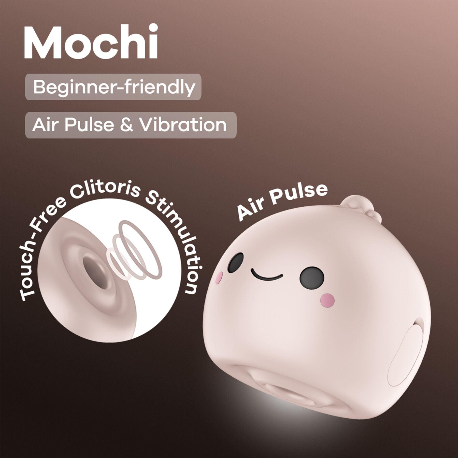Вакуумний кліторальний стимулятор Satisfyer Mochi Beige