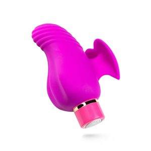 Вібратор на палець із рельєфом Aria Blush, силіконовий, рожевий