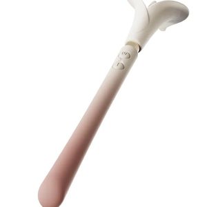 Розкішний вібромасажер Zalo – Calla Blossom Pink, двосторонній, 2 мотори