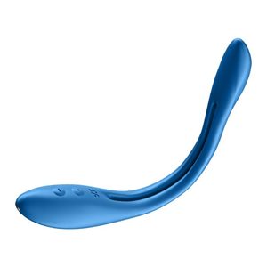Універсальний гнучкий вібратор для пар Satisfyer Elastic Game Dark Blue