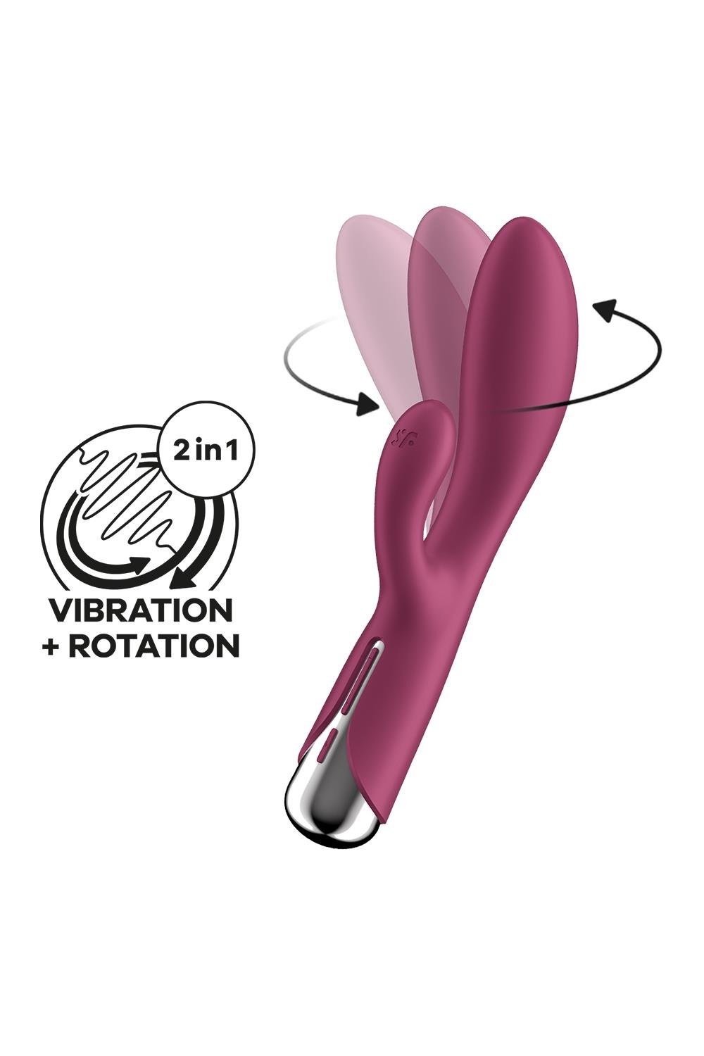 Вібратор-кролик з ротацією Satisfyer Spinning Rabbit 1 Red, 3 мотори