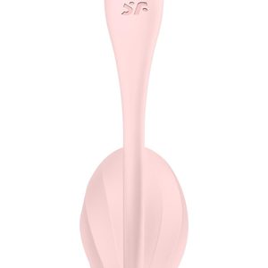 Смарт-віброяйце Satisfyer Ribbed Petal Connect App Rose, керування зі смартфона, пульт ДК