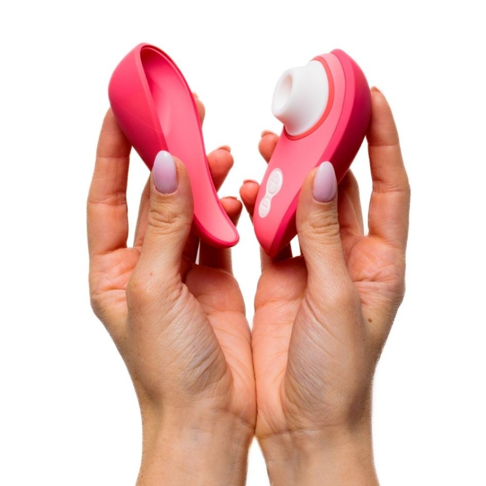 Вакуумний кліторальний стимулятор Womanizer Liberty 2 Vibrant Rose, 8 режимів, магнітна кришечка