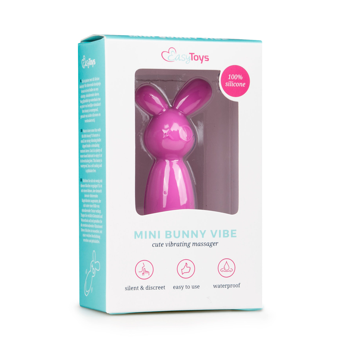 Міні-вібратор для клітора Vibrating Mini Bunny, 8 см х 2 см