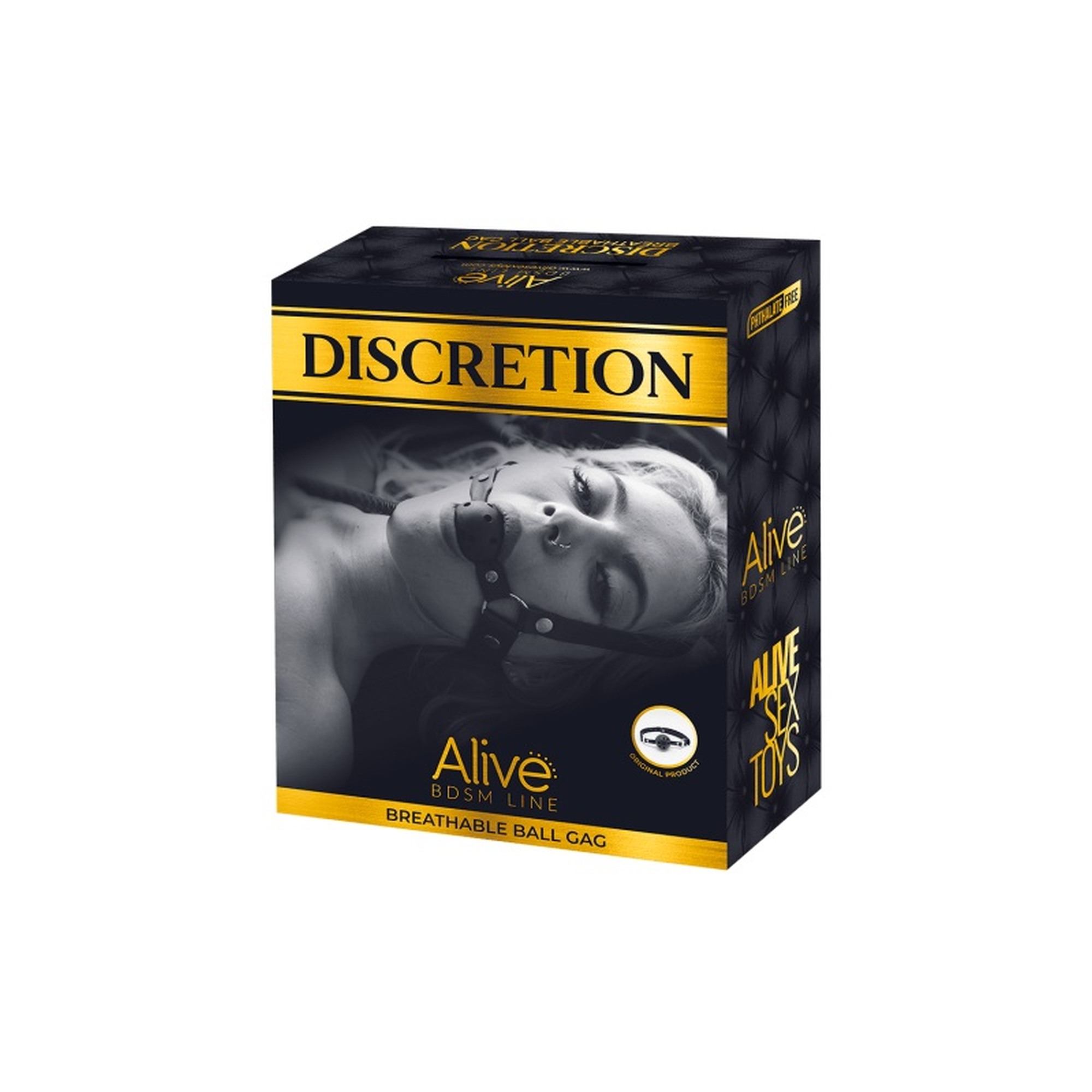 Повітропроникний кляп Alive Discretion Red