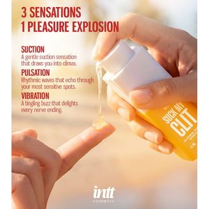 Смоктайзер для клітора Intt Suck My Clit Tropical Mango (15 мл), манго, гель з ефектом посмоктування