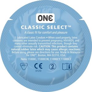 Презерватив ONE Classic Select MSM Collection, 1 шт, гладенький, зі змазкою, дизайнерське паковання