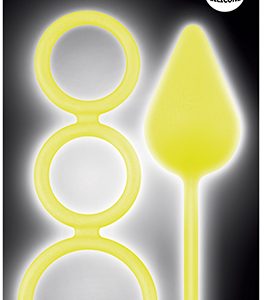Анальна пробка RENEGADE 3 RING circus MEDIUM, YELLOW