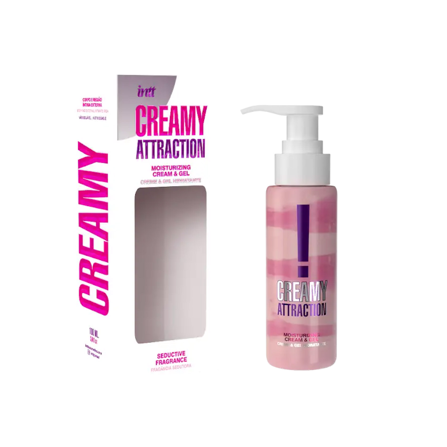 Зволожувальний крем-гель 2в1 Intt Creamy Attraction Seduction 100 мл з ароматом-афродизіаком, унісекс