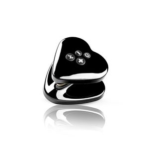 Вібратор для клітора з електростимуляцією Mystim Heart's Desire Black Edition